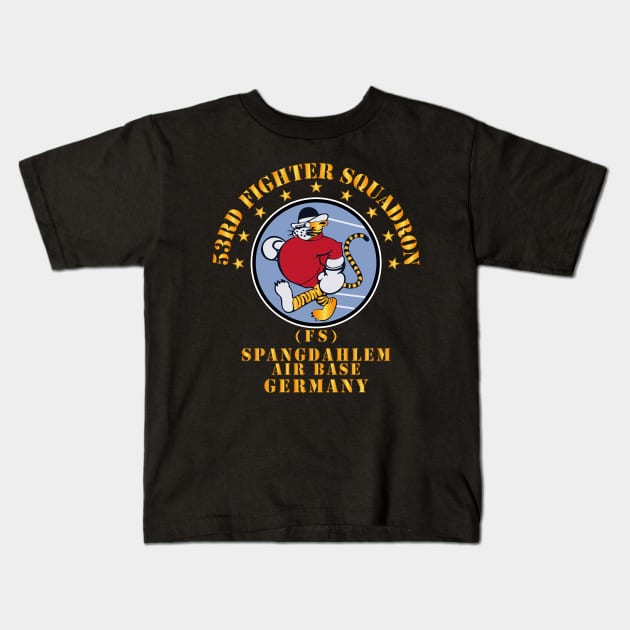 53rd Fighter Squadron - FS - Spangdahlem AB Germany Kids T-Shirt by twix123844